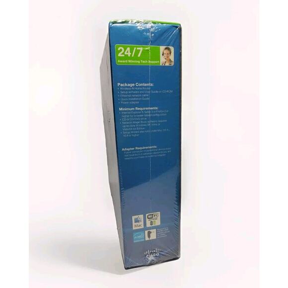 New SEALED Linksys Wireless-N Home Router Cisco Model WRT120N 2.4 GHz Four Port - Picture 6 of 6